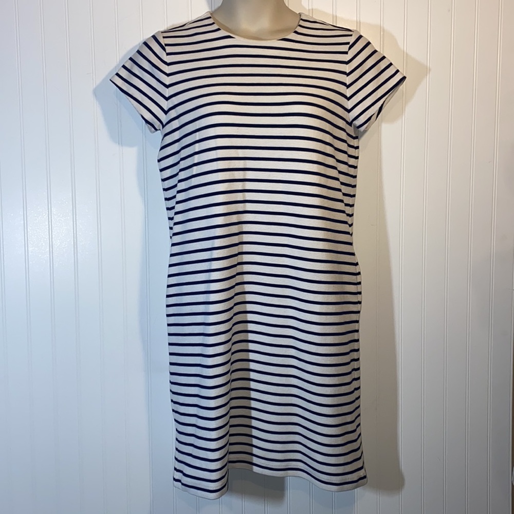 LRL white dress blue stripes nautical Vibe